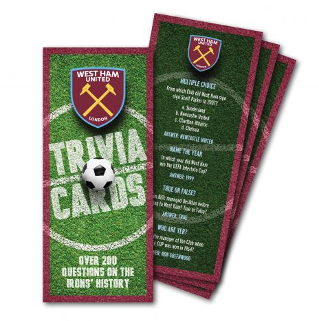 West Ham United Trivia Cards